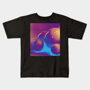 PURPLE BALLS Kids T-Shirt